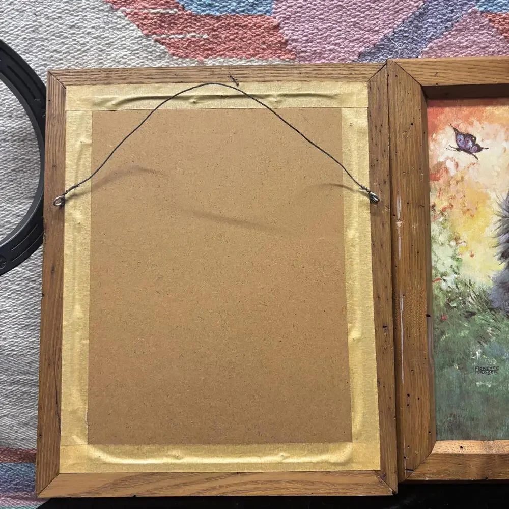 Vtg Florence Kroger Kitten litho print set